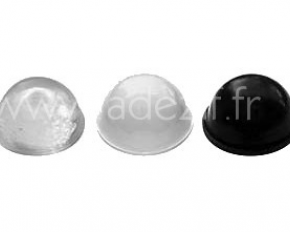 butées rondes 3M noires blanches et transparentes