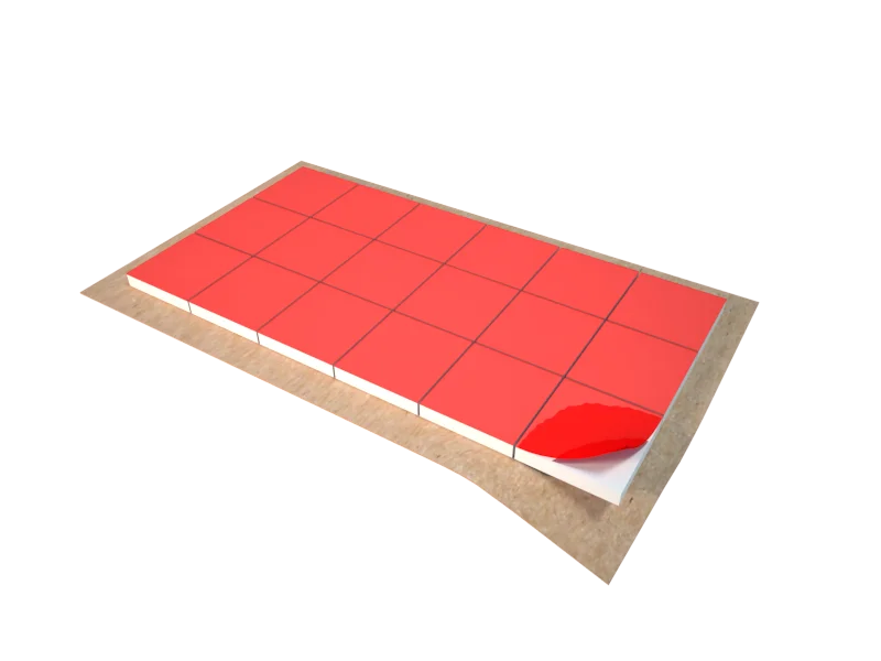 Présentation de pièces découpées sous forme de planche