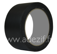 Ruban adhésif simple face PVC noir pour marquage sur asphalte