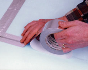 Application ruban aluminium jointage haute température