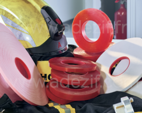 Rubans adhésifs ignifuges sans halogène conforme aux normes de protection incendie FlameXtinct Tesa pour Adezif