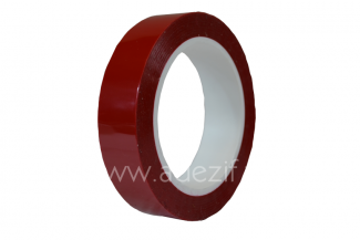 Ruban polyester rouge pour raccord papier siliconé ADEZIF PT891