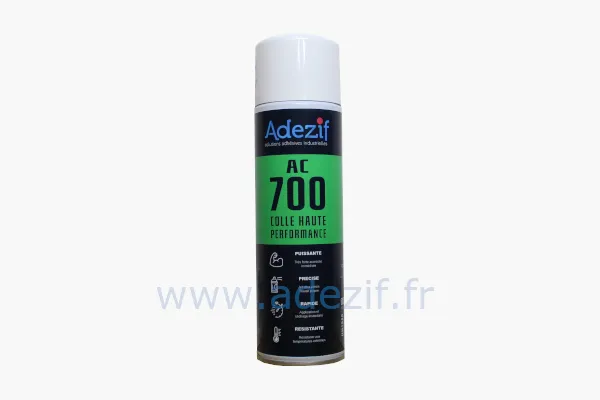Colle spray industrielle haute performance et résistante à l'eau ADEZIF AC 700