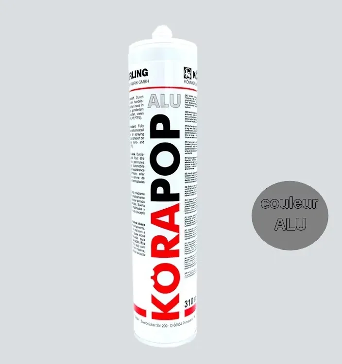 Korapop ALU : mastic carrosserie aluminium haute performance