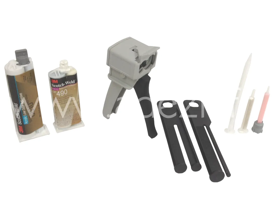 Equipement pour choisir et adapter une colle avec un pistolet applicateur EPX
