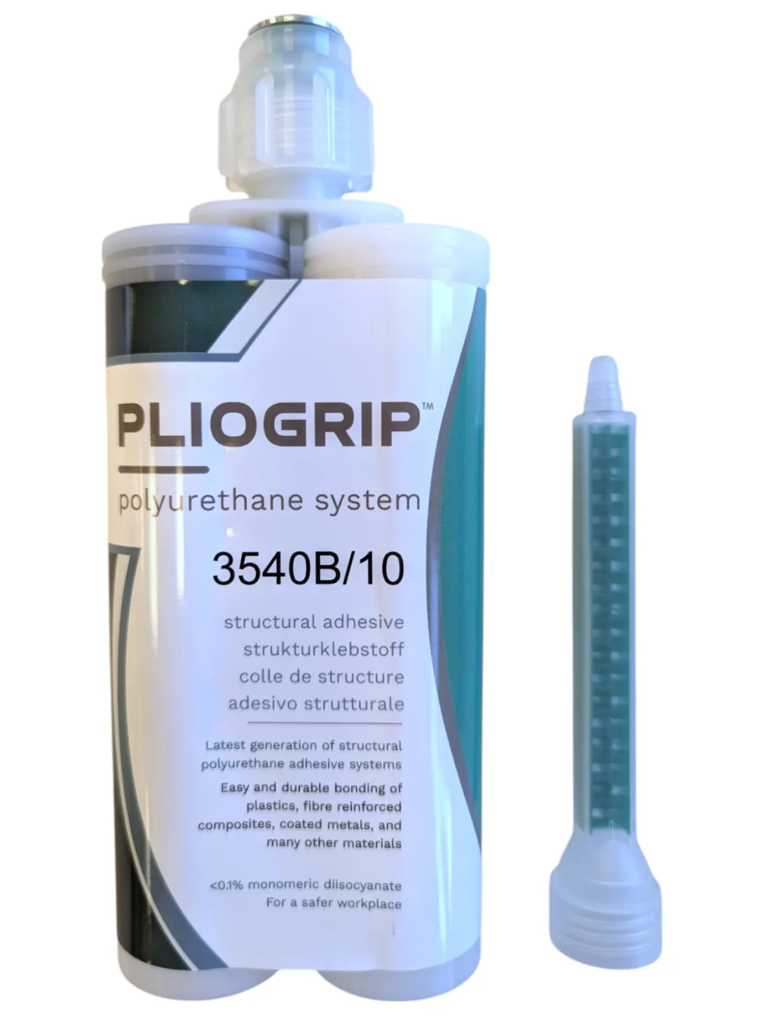 Cartouche bicomposante de colle polyuréthane MDI-free Bostik Pliogrip 3540
