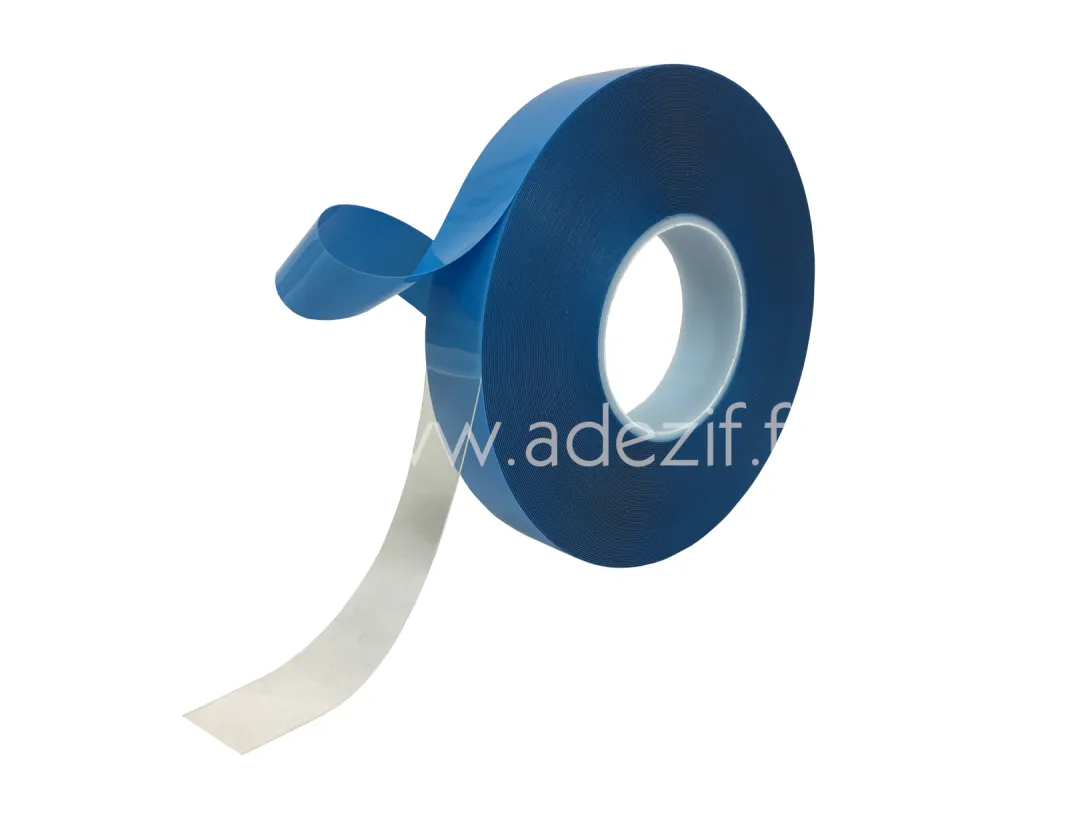 Ruban viscoélastique double face en mousse acrylique adezif MV550 transparent