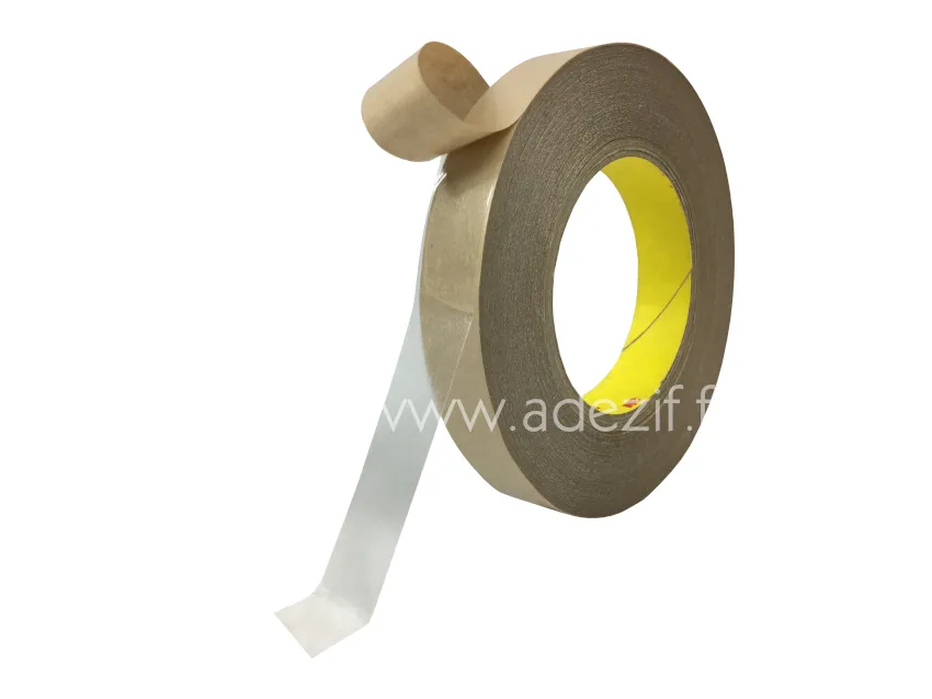 Ruban scotch double face polyester spécial plastique 3M 9629