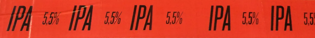 Ruban adhésif imprimé pour bière IPA réalisé par Adezif