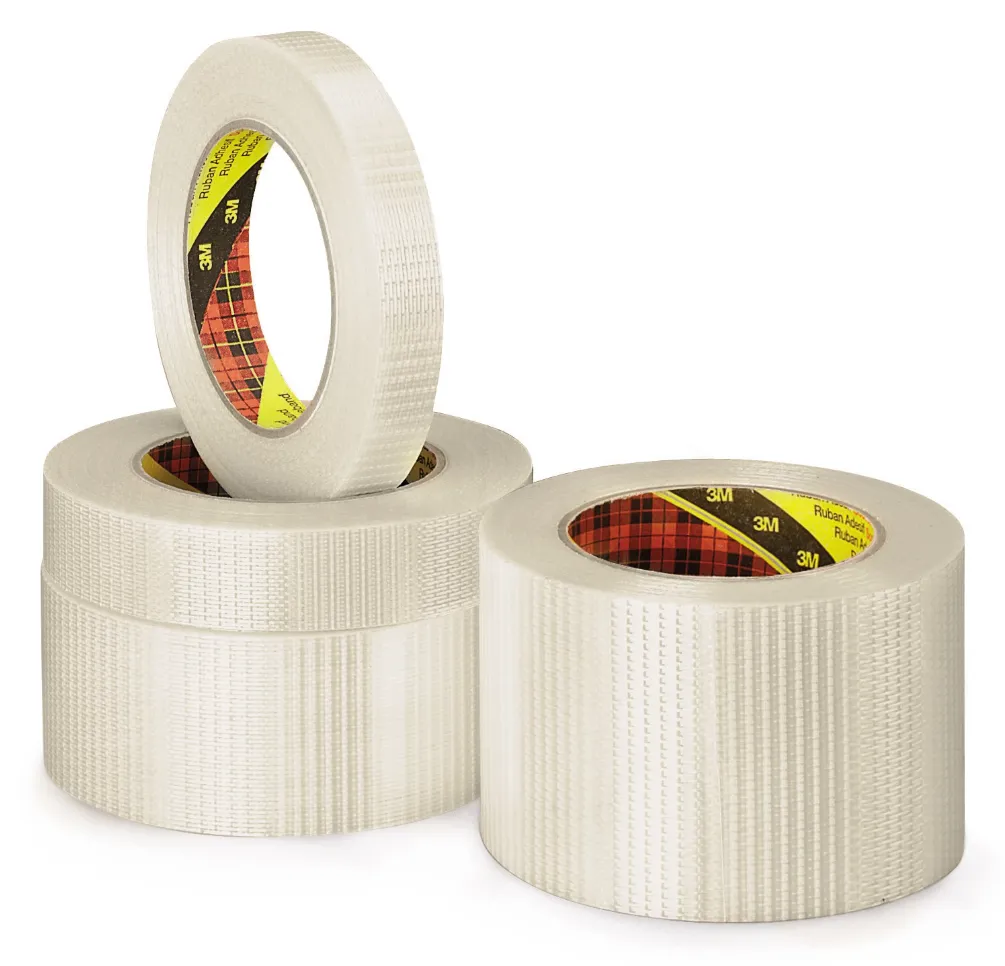 Scotch 3M 145 Ruban adhésif simple face armé, renforcé chaîne et trame