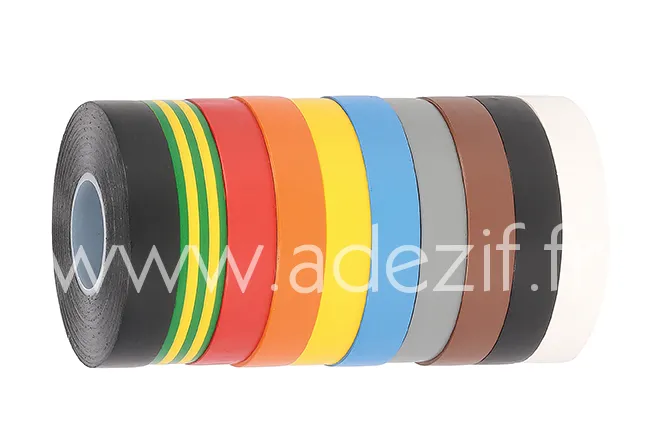 PV007 Adhésif isolation électrique 12 couleurs pour électricien - chatertone