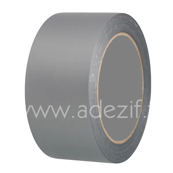 Ruban adhésif simple face PVC gris pour marquage béton 