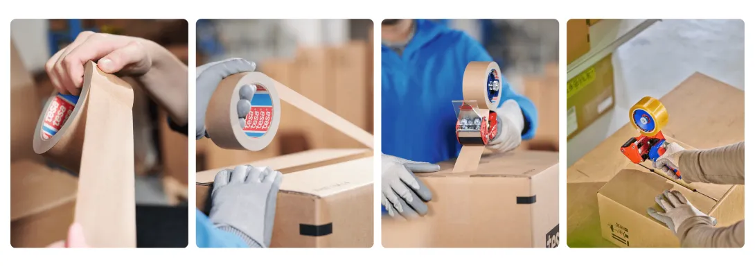 Ruban adhésif recyclable pour fermeture carton d'emballage 