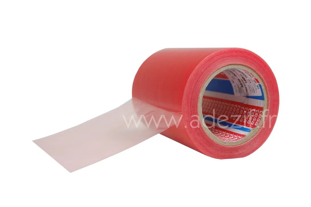 TESA 4848 PV1 film de protection temporaire pour l’extérieur rouge translucide